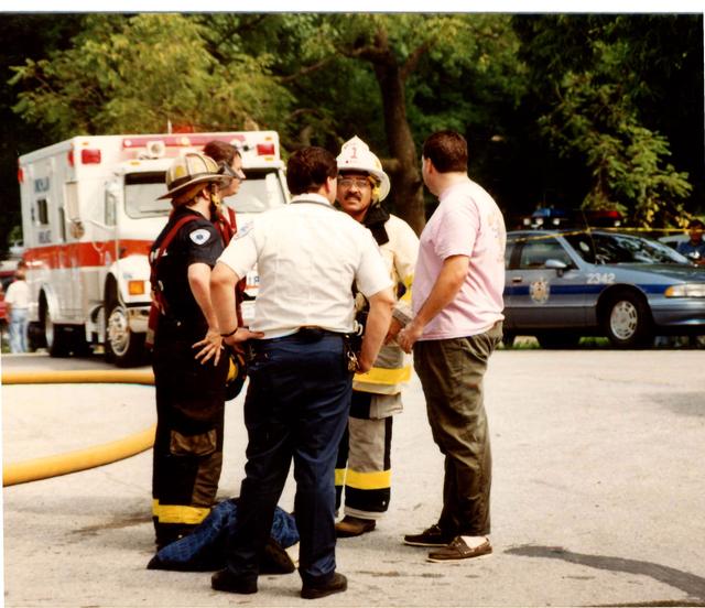 Multi Alarm Apartment Building Fire, Seven Oaks Apartments, West Chester Borough.  August 1992.