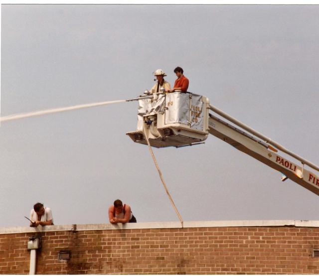 Multi Alarm Apartment Building Fire, Seven Oaks Apartments, West Chester Borough.  August 1992.