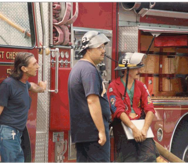 Multi Alarm Apartment Building Fire, Seven Oaks Apartments, West Chester Borough.  August 1992.