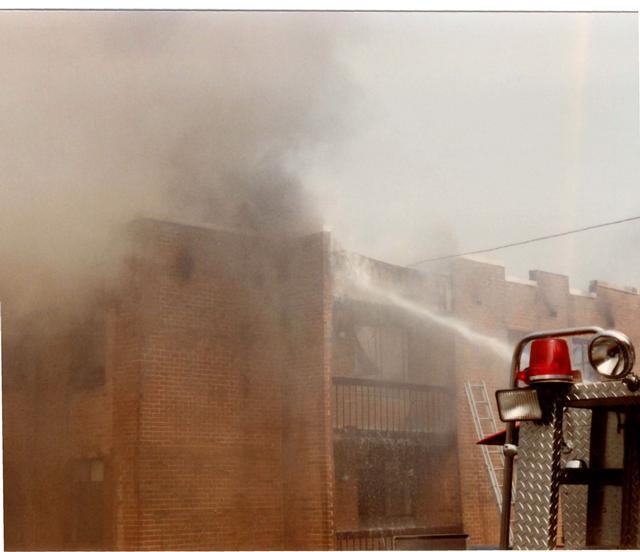 Multi Alarm Apartment Building Fire, Seven Oaks Apartments, West Chester Borough.  August 1992.