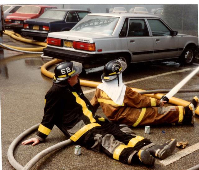 Multi Alarm Apartment Building Fire, Seven Oaks Apartments, West Chester Borough.  August 1992.
