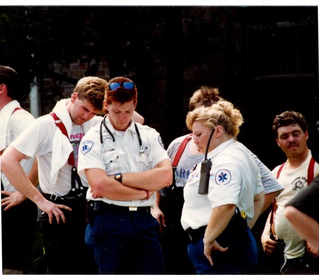 Multi Alarm Apartment Building Fire, Seven Oaks Apartments, West Chester Borough.  August 1992.