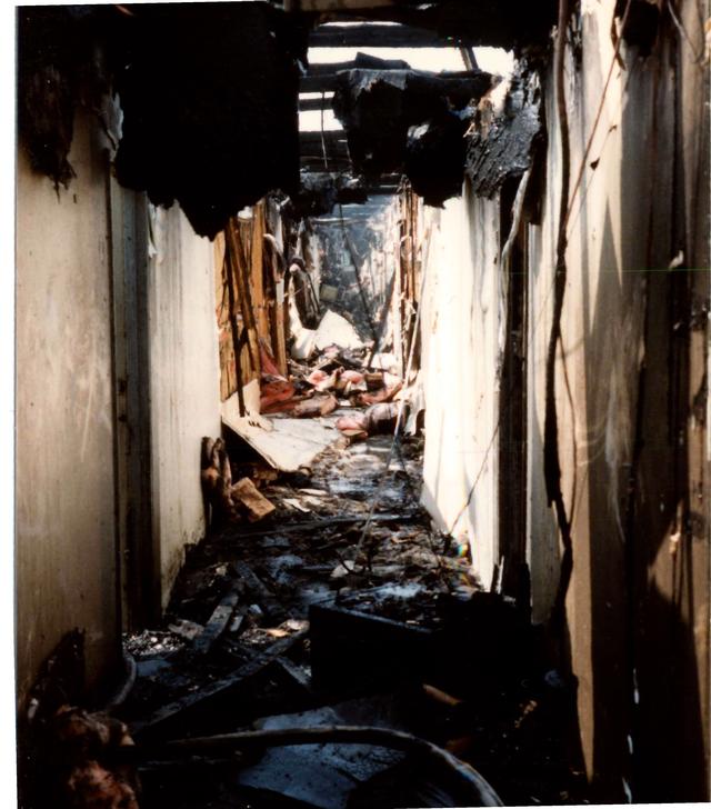 Multi Alarm Apartment Building Fire, Seven Oaks Apartments, West Chester Borough.  August 1992.
