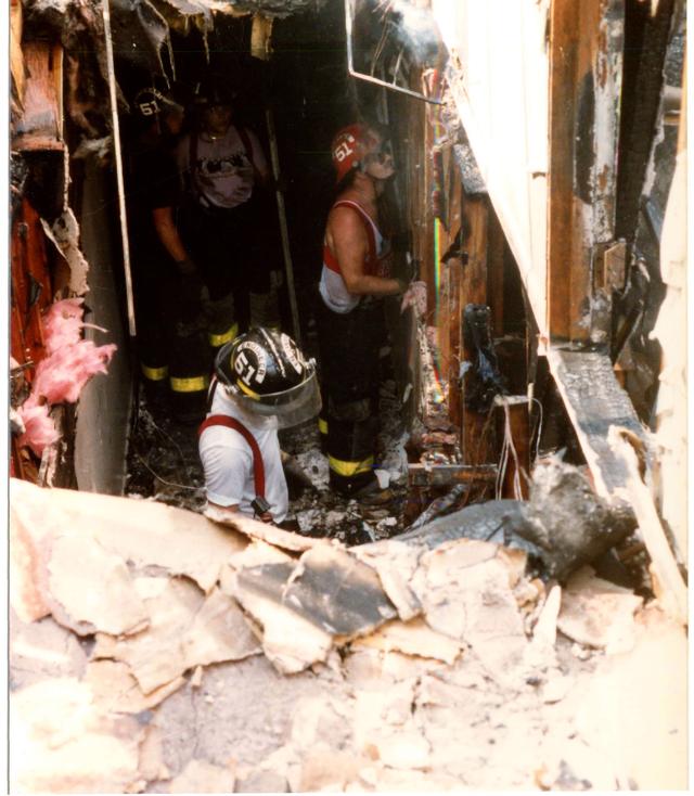 Multi Alarm Apartment Building Fire, Seven Oaks Apartments, West Chester Borough.  August 1992.