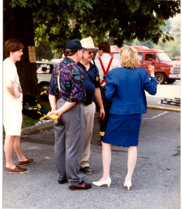 Multi Alarm Apartment Building Fire, Seven Oaks Apartments, West Chester Borough.  August 1992.