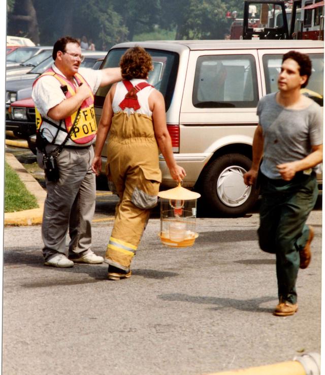 Multi Alarm Apartment Building Fire, Seven Oaks Apartments, West Chester Borough.  August 1992.