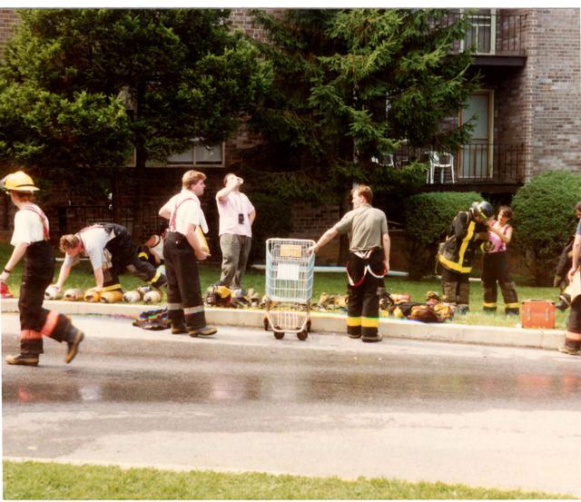 Multi Alarm Apartment Building Fire, Seven Oaks Apartments, West Chester Borough.  August 1992.