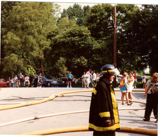 Multi Alarm Apartment Building Fire, Seven Oaks Apartments, West Chester Borough.  August 1992.
