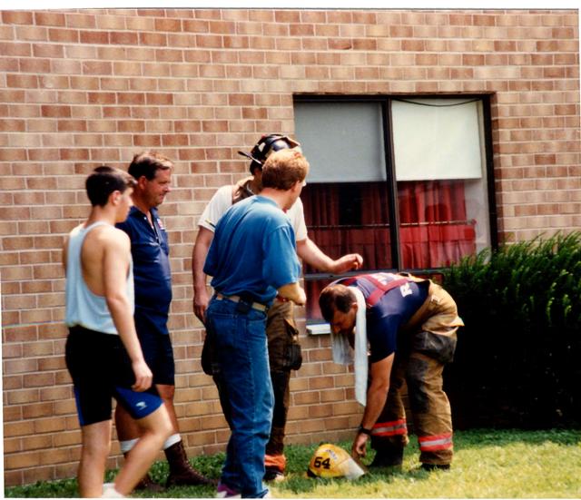 Multi Alarm Apartment Building Fire, Seven Oaks Apartments, West Chester Borough.  August 1992.