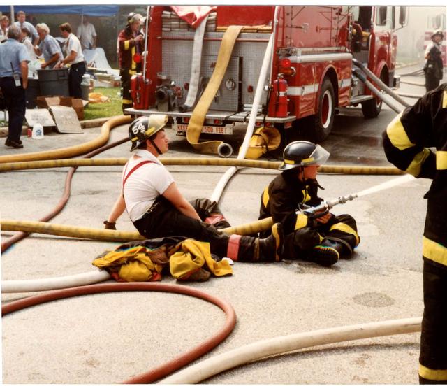 Multi Alarm Apartment Building Fire, Seven Oaks Apartments, West Chester Borough.  August 1992.