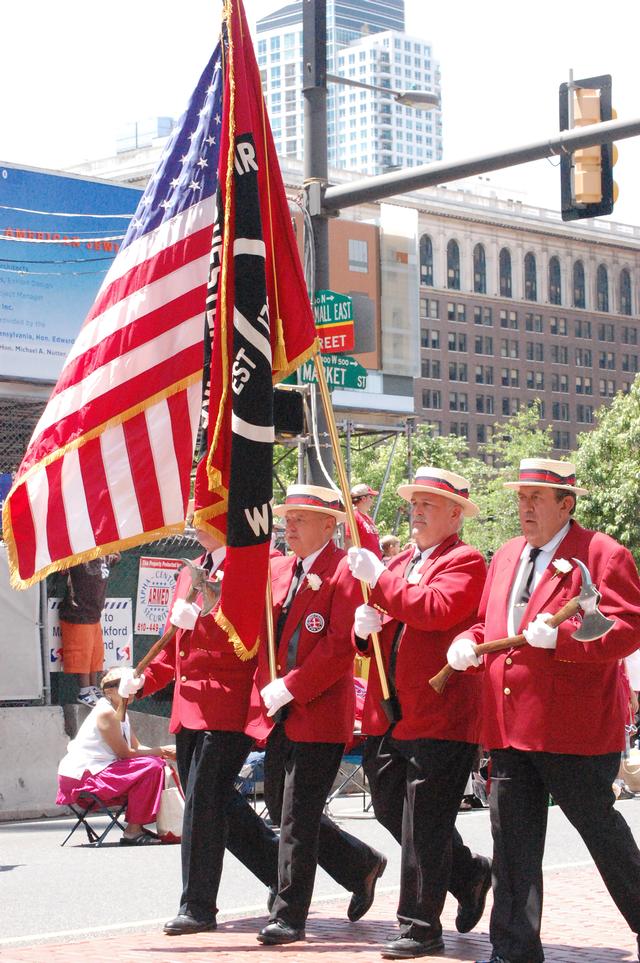 First West Chester Color Gaurd in the Philadelphia 4th of July Parade in 2009.