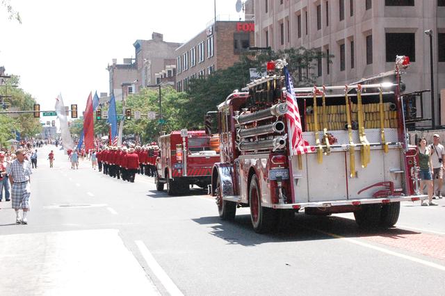 First West Chester Company in the Philadelphia 4th of July Parade in 2009.