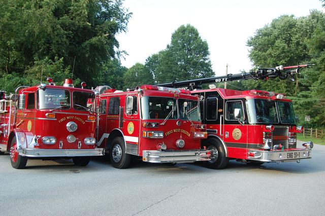 3 Generations of Engine 51-1.  1966 Seagrave, 1987 Sutphen, 2007 KME.