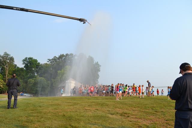 Engine 51-1 at East Bradford Elementary School.