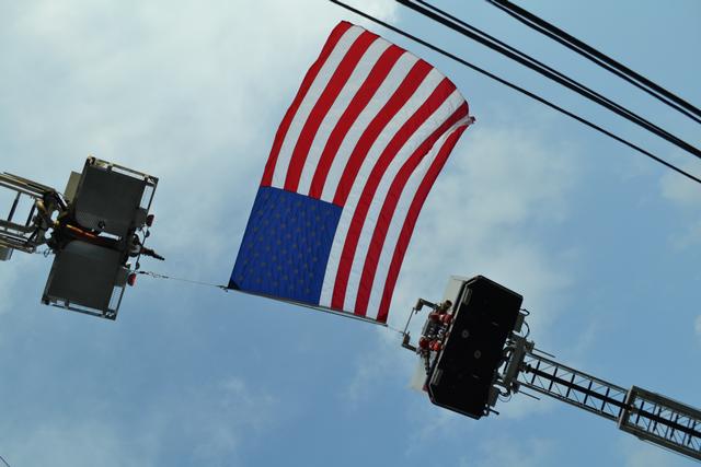 Ladder Arch at 9/11 ceremony.