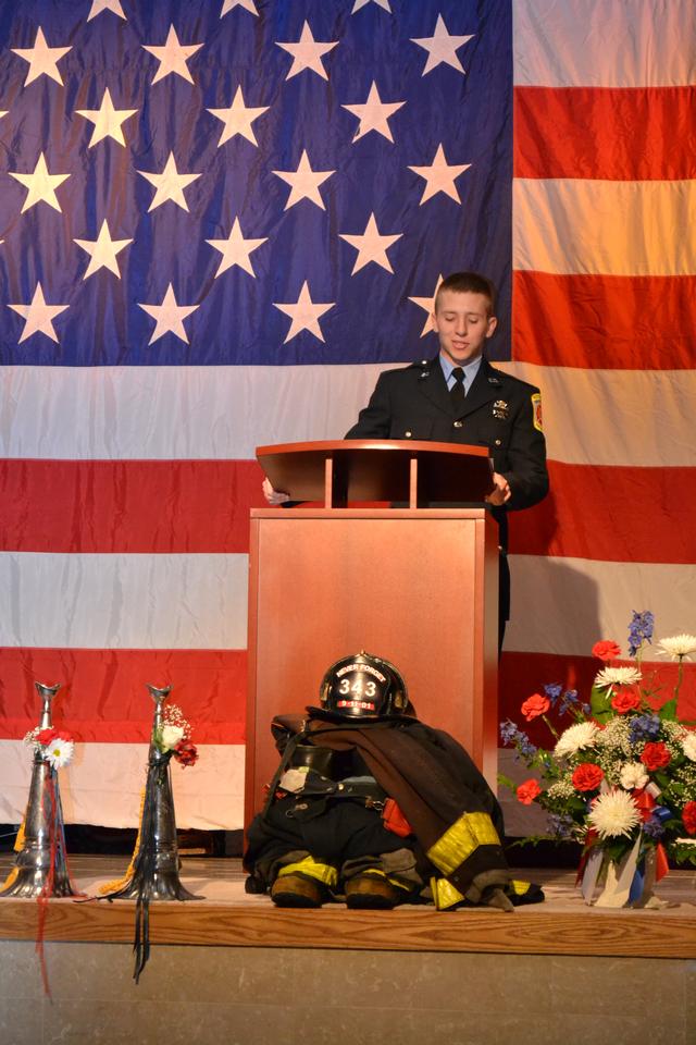 FF John Morris speaking at the 10 year anniversary of 9/11.