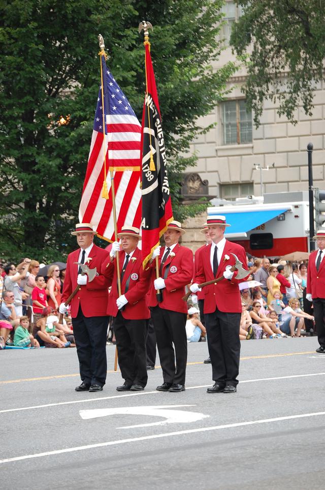 First West Chester Color Gaurd in the Washington D.C. 4th of July Parade in 2008.