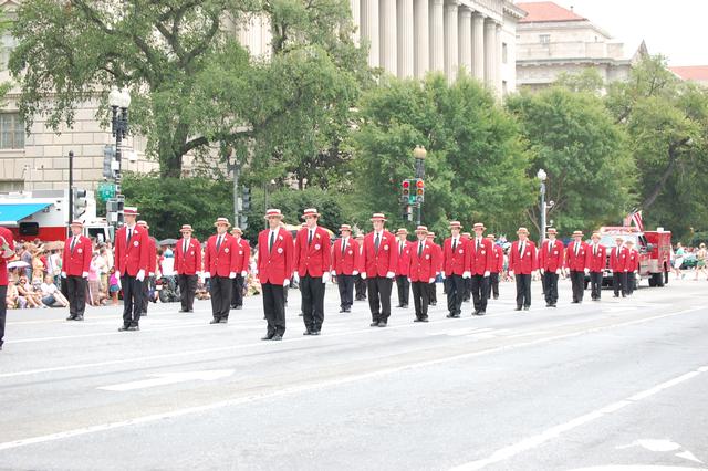 First West Chester Marching Unit in the Washington D.C. 4th of July Parade in 2008.